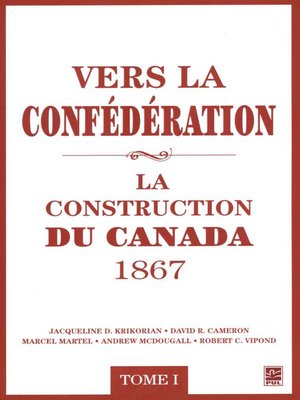 cover image of Vers la confédération